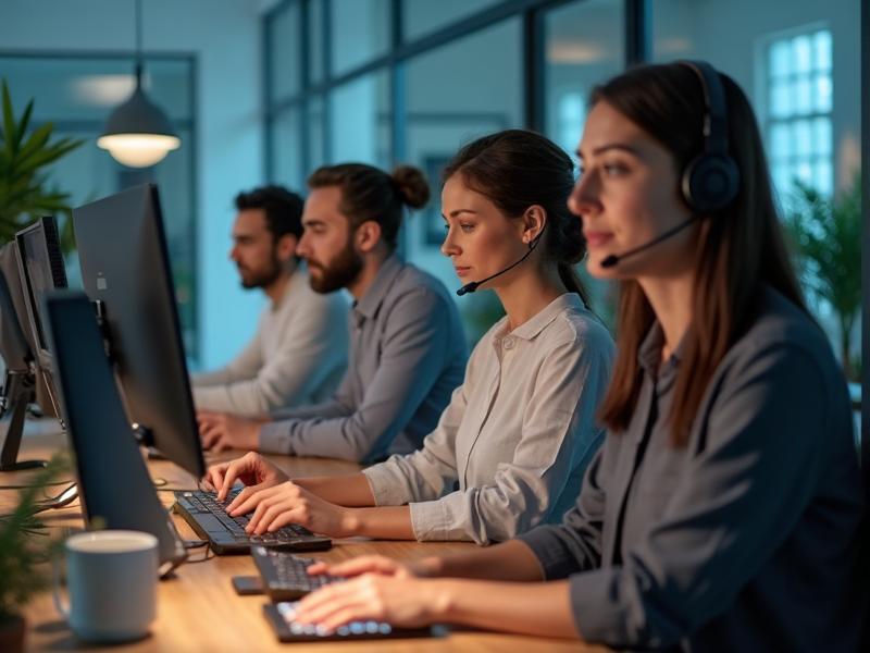 Equipe trabalhando em colaboração
